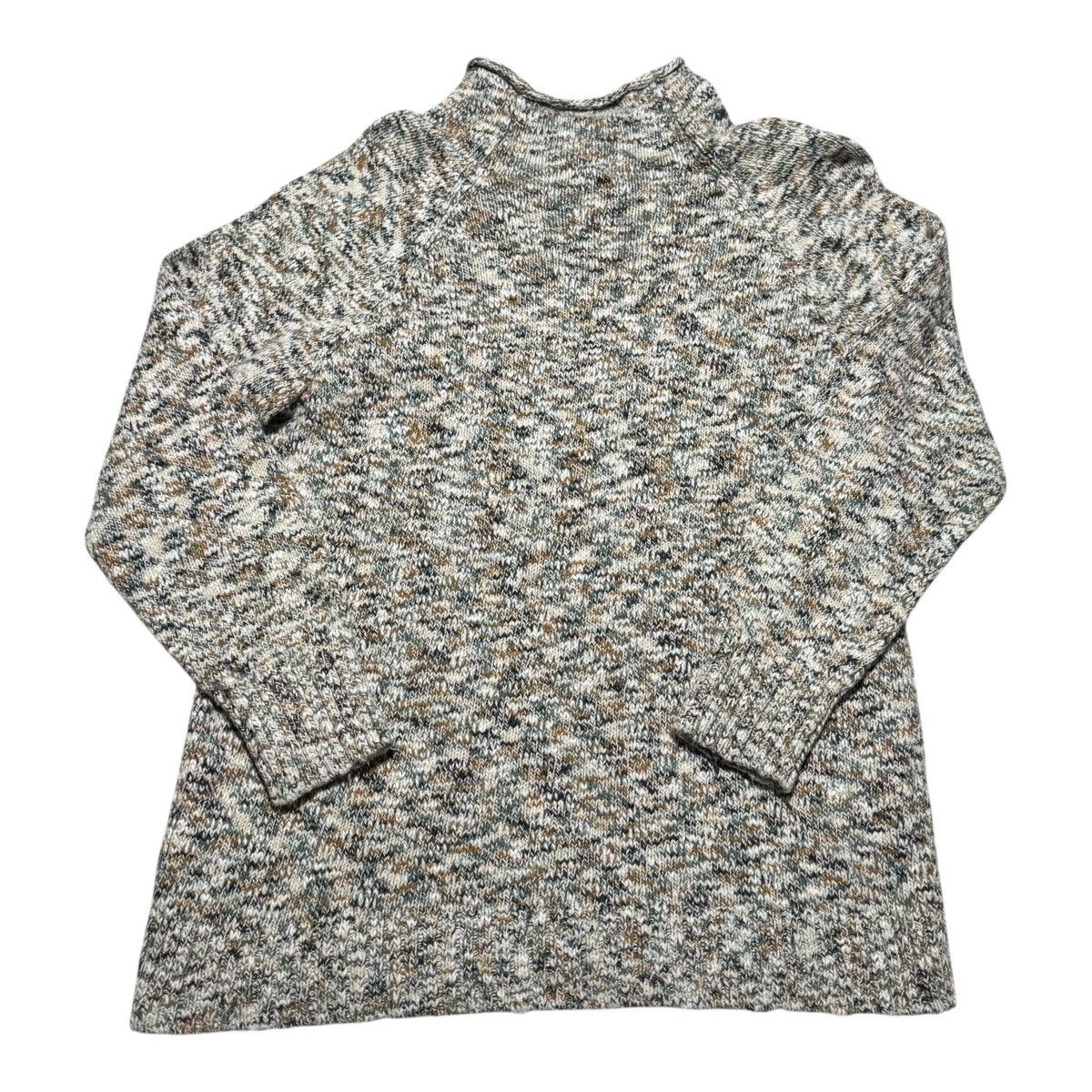 L.L. Bean L.L. Bean Cotton Mock Neck Sweater Women's Large Regular Size L / US 10 / IT 46 - 3 Thumbnail