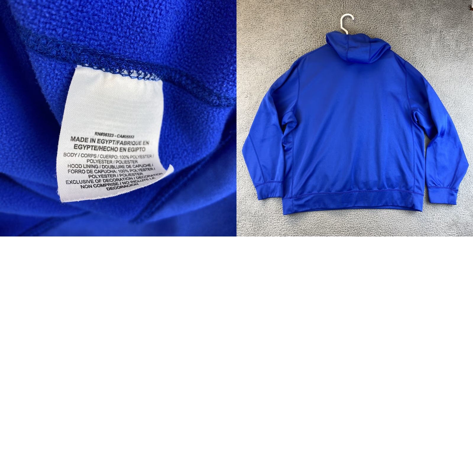 Nike Nike Therma Fit XL Blue Hoodie Hooded Sweatshirt Jacket Mens / 71-25 Size US XL / EU 56 / 4 - 8 Thumbnail