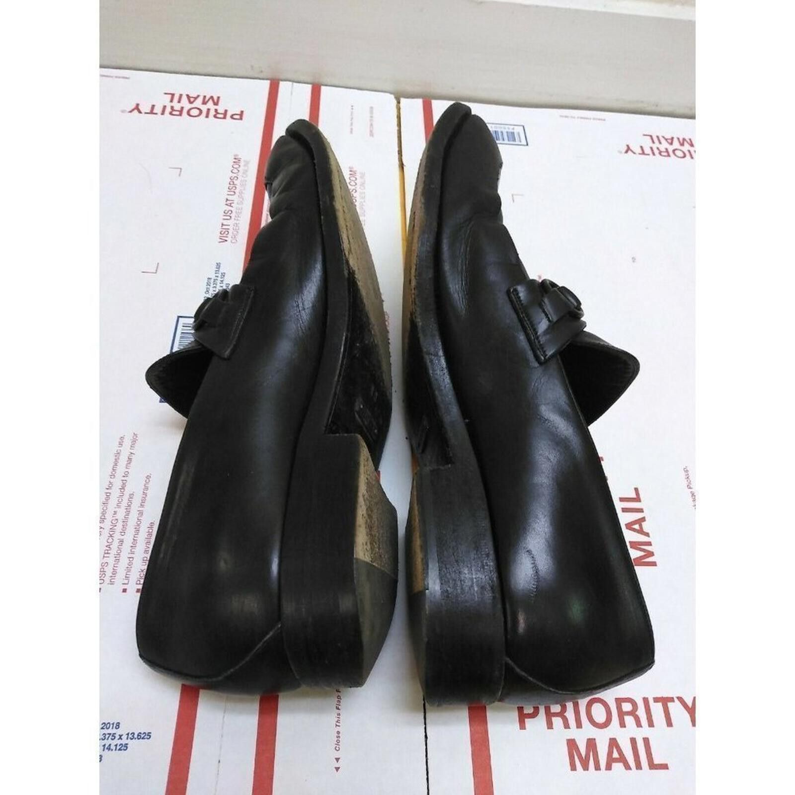 Gucci 80s Gucci Men’s 9W Black Leather Horsebit Loafers – Size US 9 / EU 42 - 5 Thumbnail