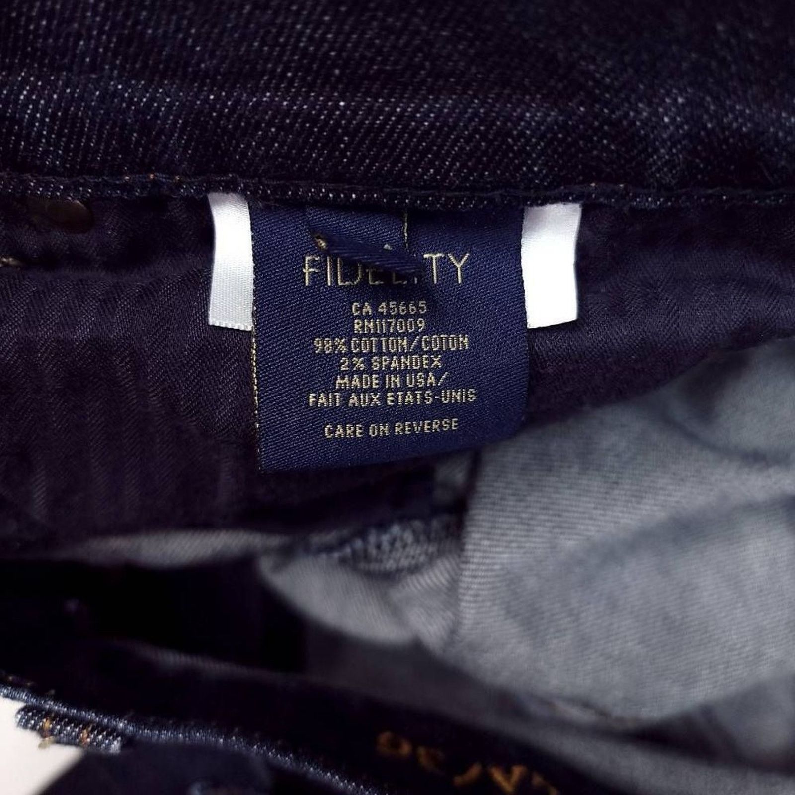 Fidelity Fidelity Impala Jeans 36x27 Blue Stretch Cotton Straight USA Size US 36 / EU 52 - 4 Thumbnail
