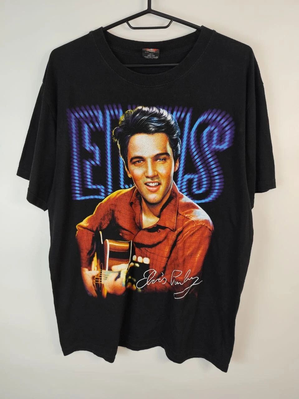 Other Vintage 00s Elvis Presley Big Face Signature Graphic T Shirt Size US L / EU 52-54 / 3 - 1 Thumbnail
