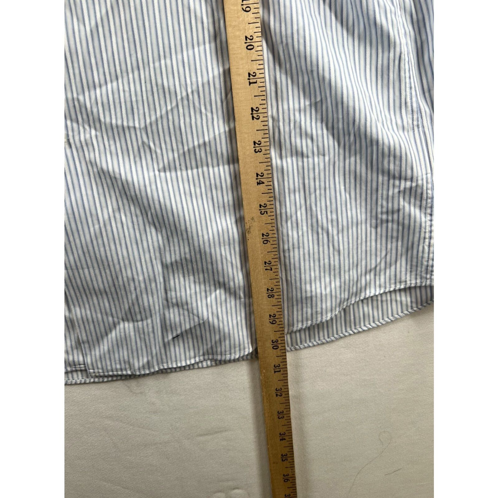 Tommy Bahama Tommy Bahama Button Down Shirt Mens 16 34-35 Blue White Stripe Long Sleeve Size US L / EU 52-54 / 3 - 5 Thumbnail