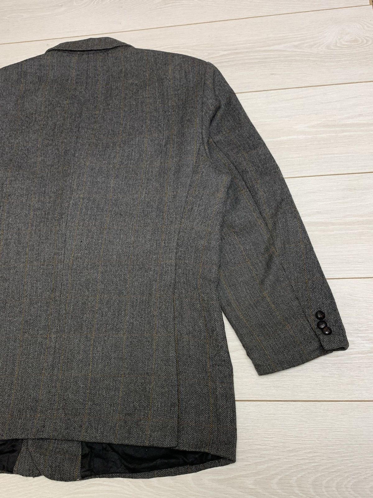 Burberry Vintage Burberrys’ Alpaca & New Wool Herringbone Blazer Grey Size 46S - 10 Thumbnail