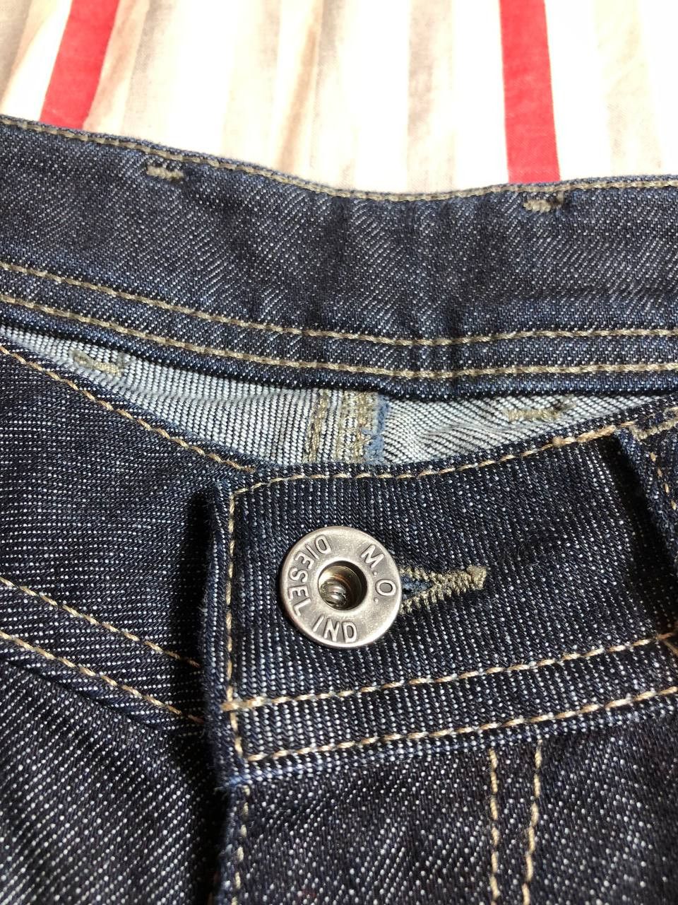 Diesel × Vintage Vintage Y2K Diesel Washed Distressed Denim Jeans Slim Size US 30 / EU 46 - 20 Thumbnail
