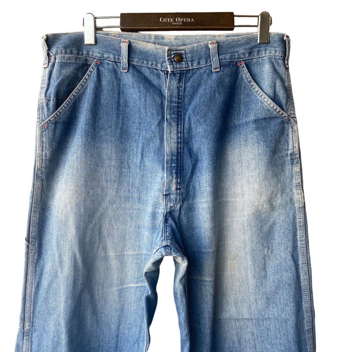 Sears Vintage 70s SEARS Denim Carpenter Work Pant Size US 34 / EU 50 - 3 Thumbnail