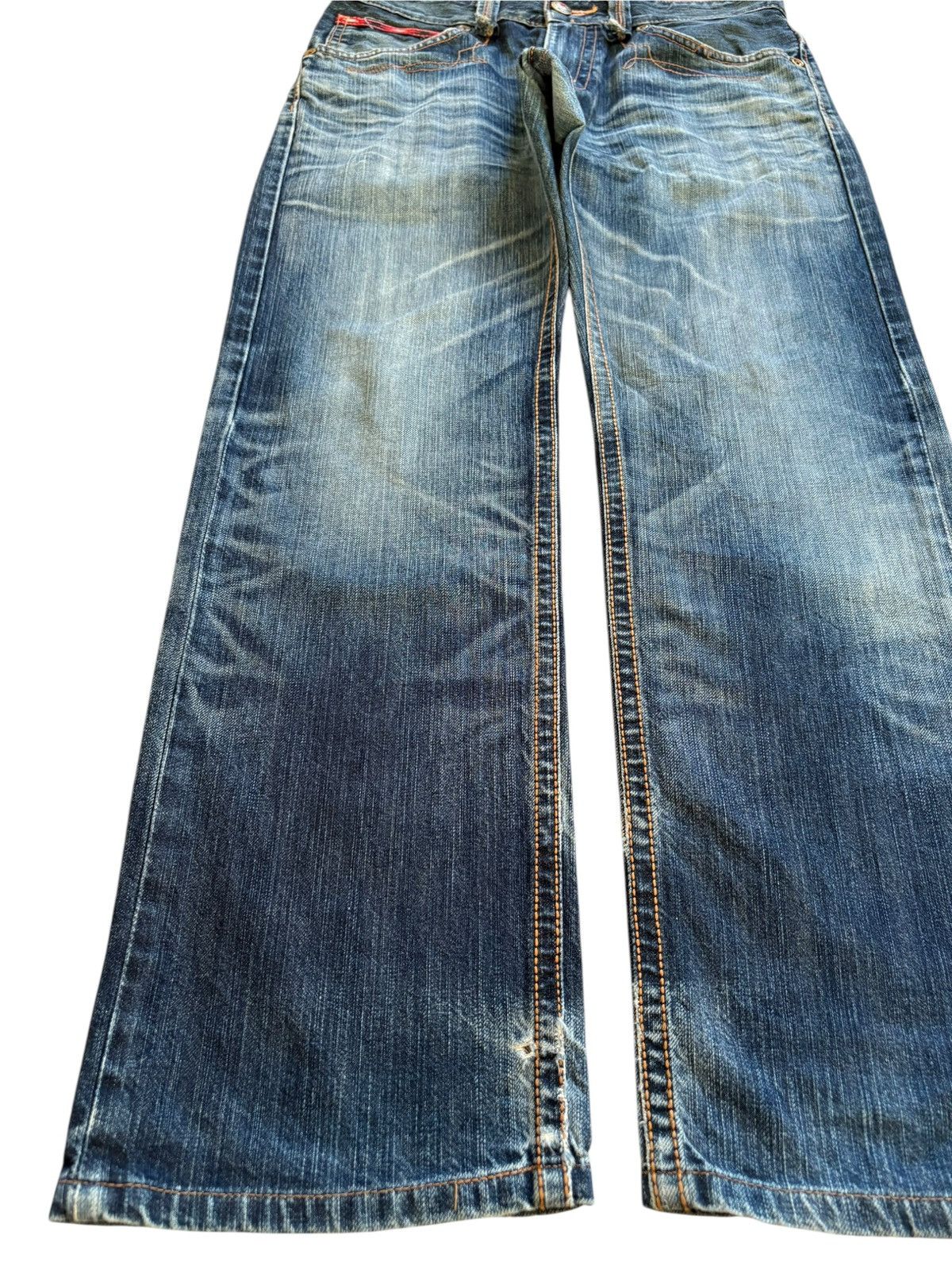 Edwin × Japanese Brand Exclusive Vintage Edwin Faded Mud Wash Loose Baggy Jeans Size US 32 / EU 48 - 6 Thumbnail