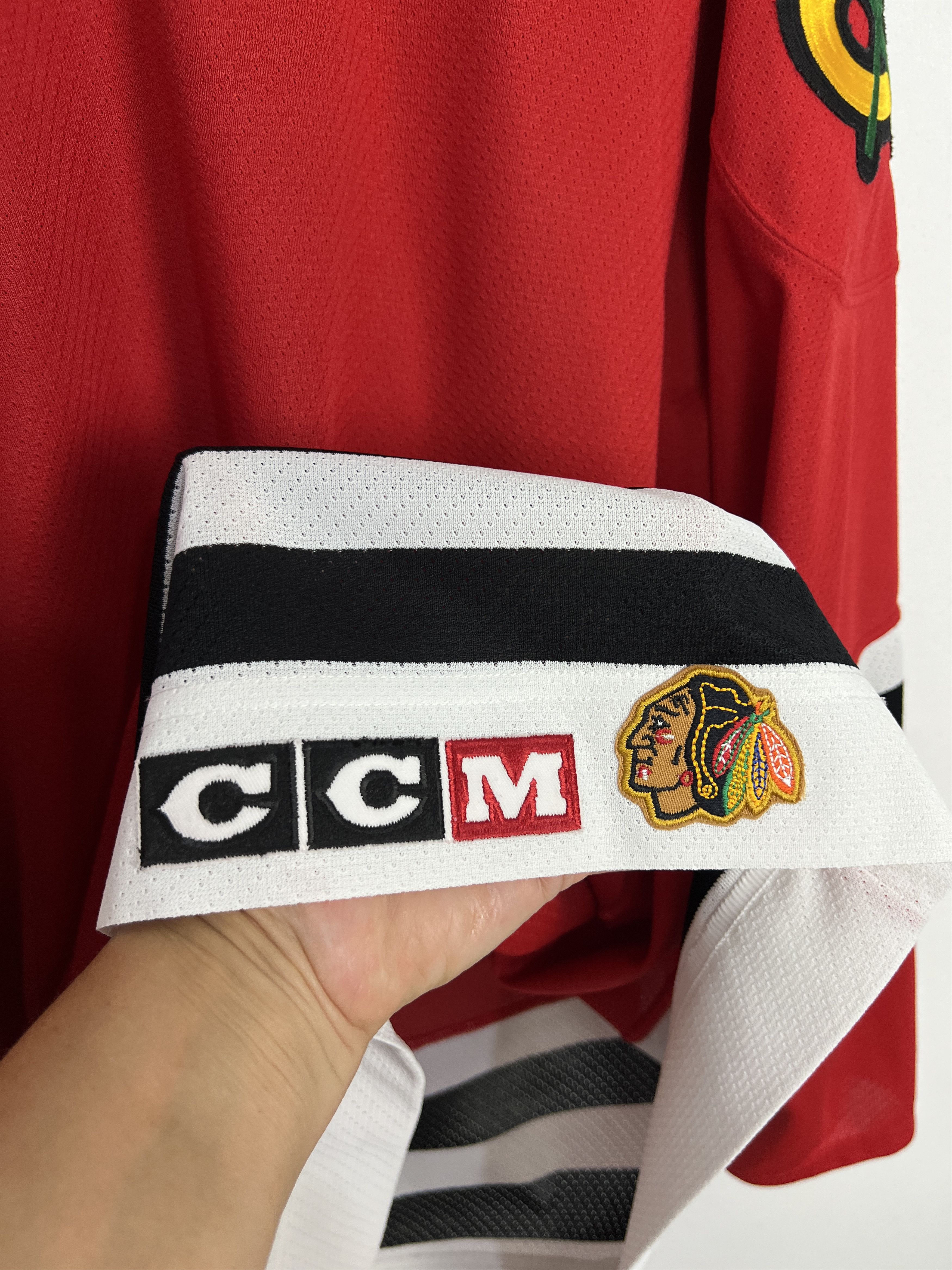Ccm Vintage 90's NHL Chicago Blackhawks CCM Hockey Jersey Red Size US XXL / EU 58 / 5 - 11 Thumbnail
