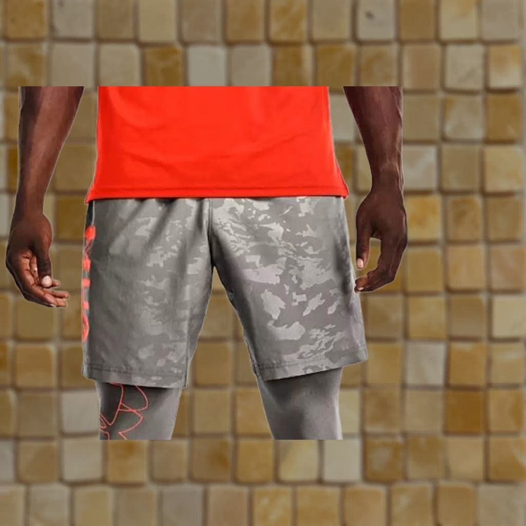 Under Armour UNDER ARMOUR SHORTS Loose Woven Athletic Gray XL Mens Size US 36 / EU 52 - 1 Preview