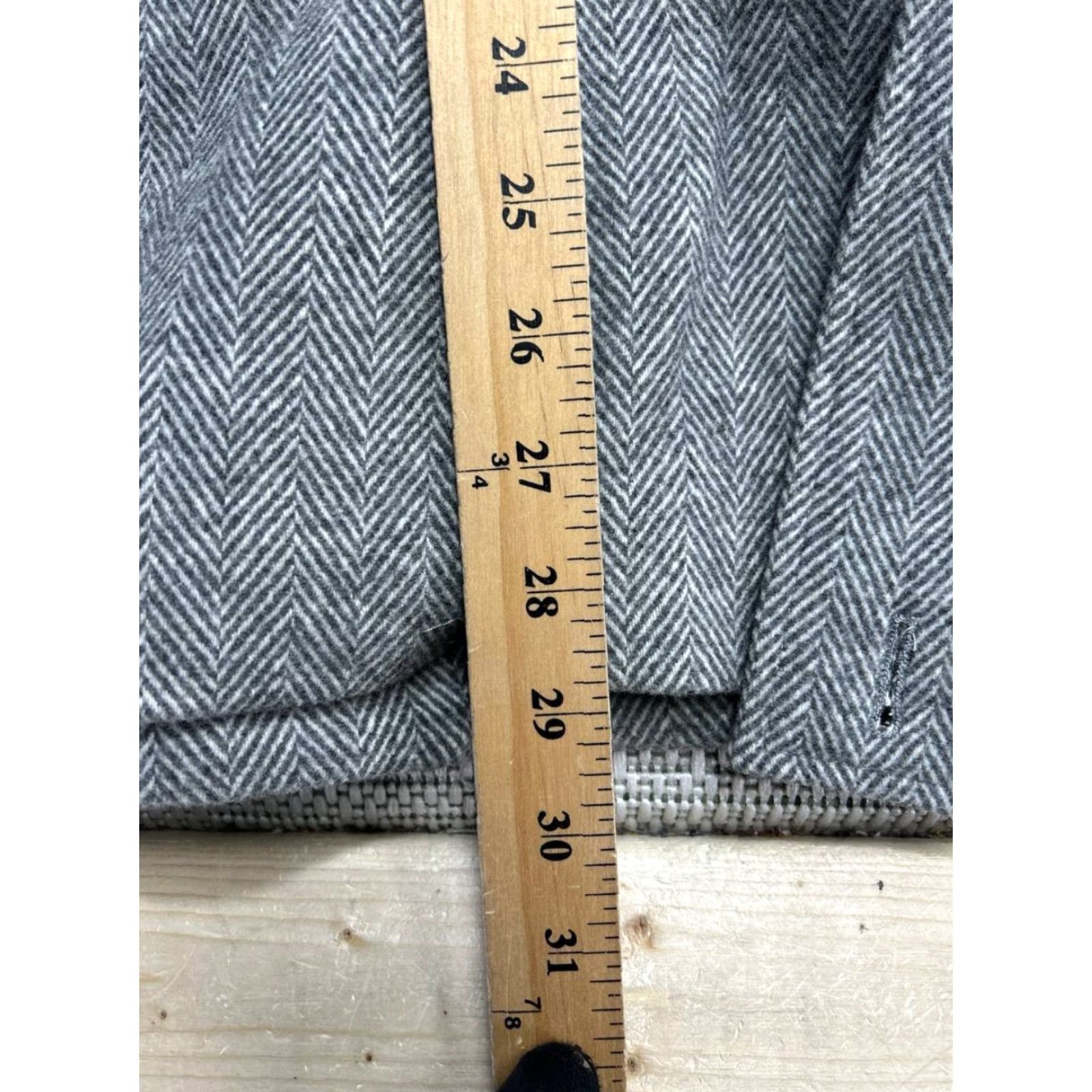 Vintage Tuckernuck Coat Blazer Wool Blend Gray Herringbone Notch Lapel Wool Blend - Women Size S Short Sleeve? Size S / US 4 / IT 40 - 7 Thumbnail