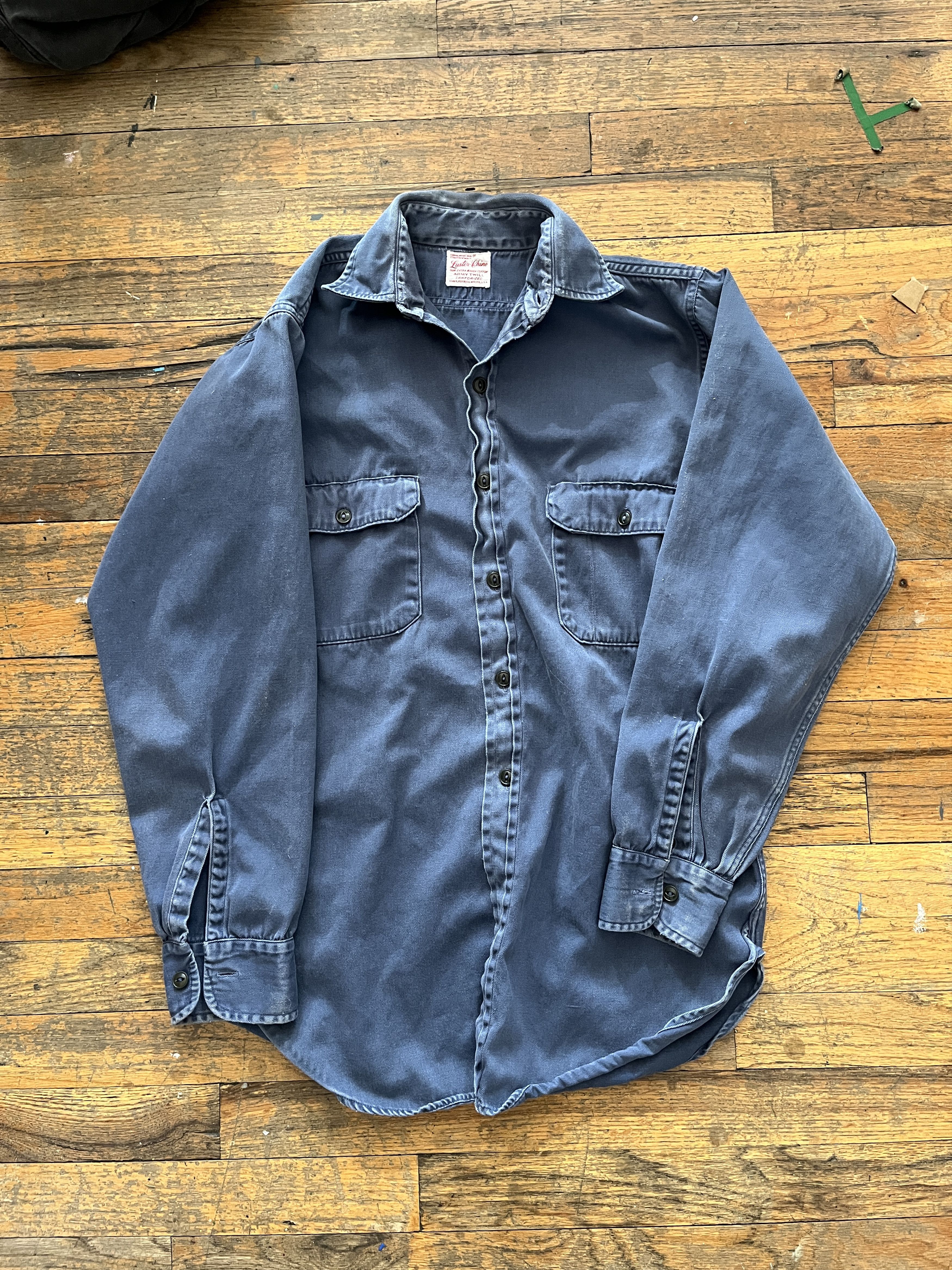 Sears Vintage Hercules Army Chino Button Down Size US S / EU 44-46 / 1 - 1 Thumbnail