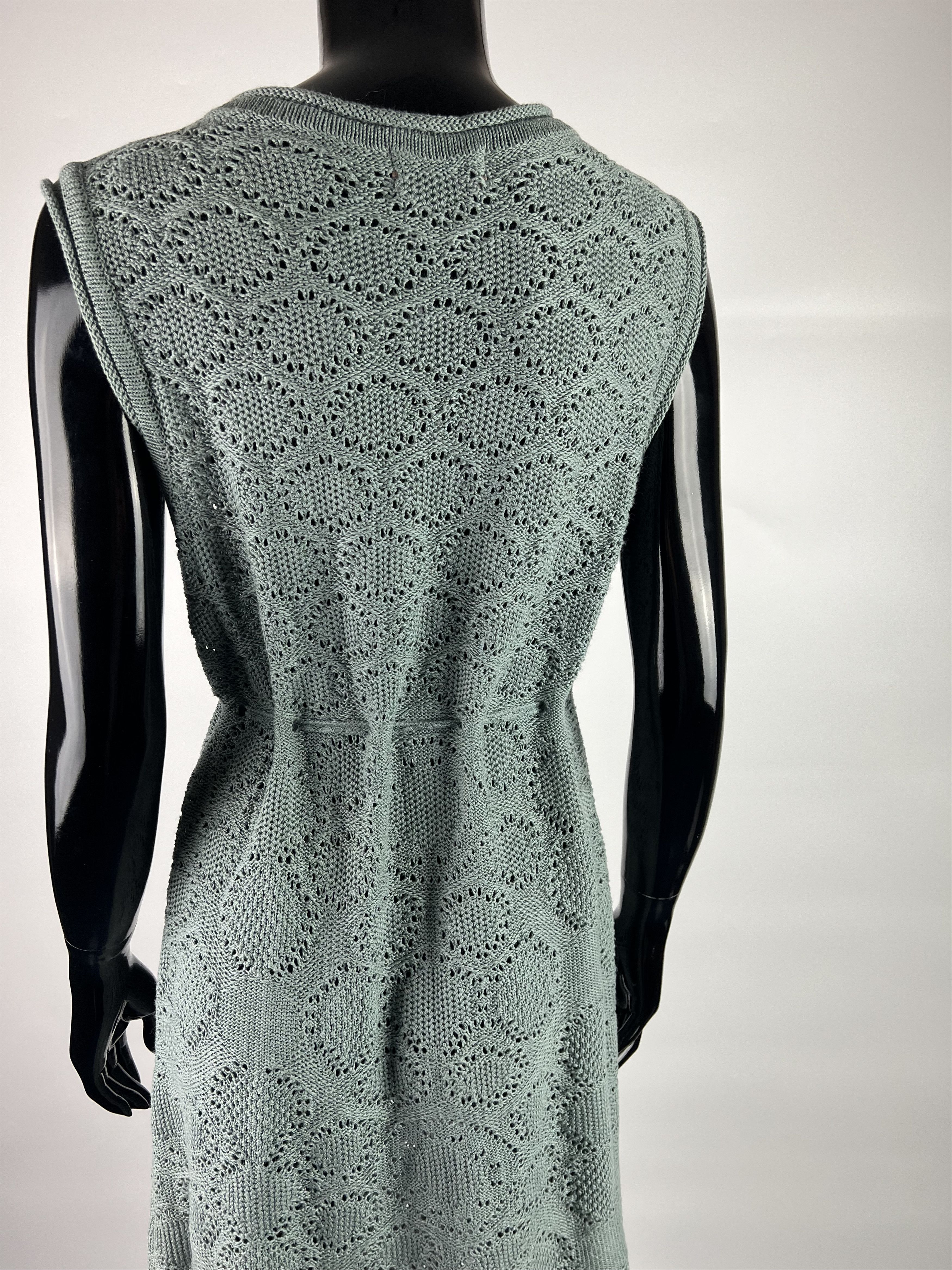 Other Falconeri Mesh Knit Belted Midi Dress Size L Size L / US 10 / IT 46 - 4 Thumbnail