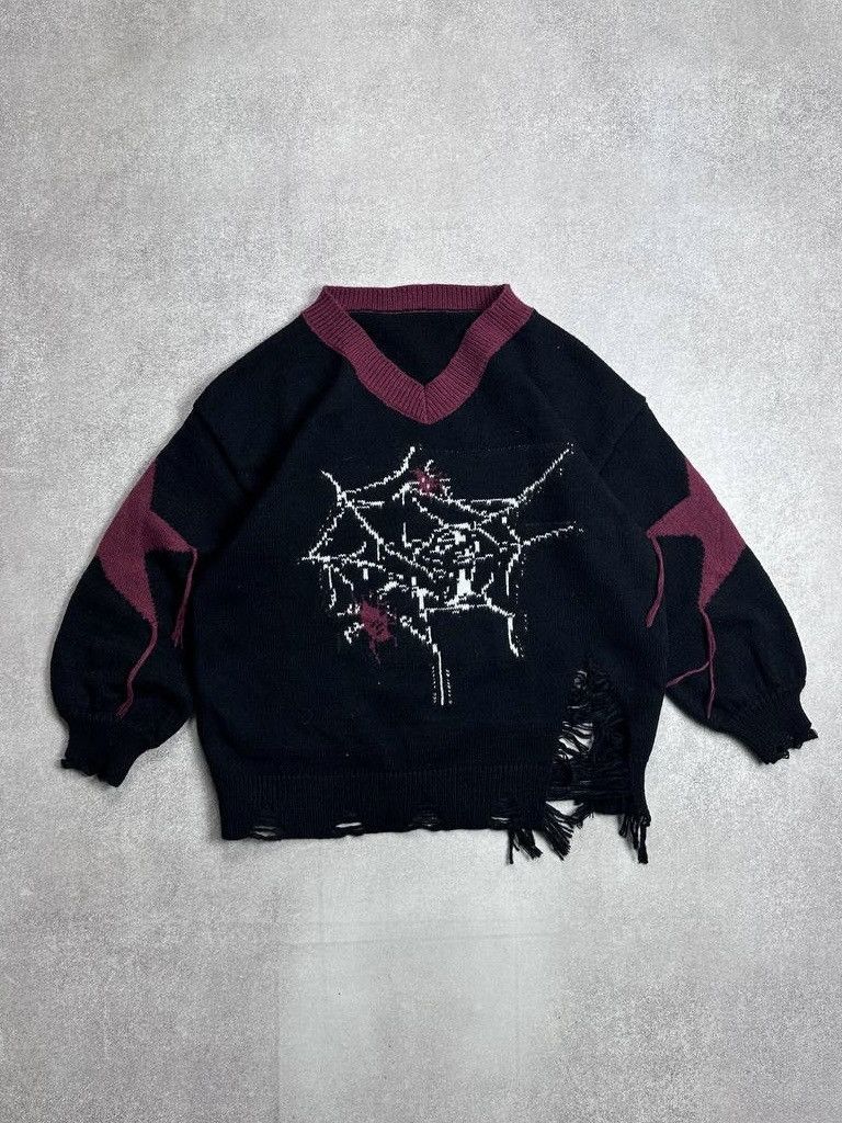 Vintage Vintage Avantgarde Y2K Boxy Archival Knit Sweater L Size US L / EU 52-54 / 3 - 1 Thumbnail