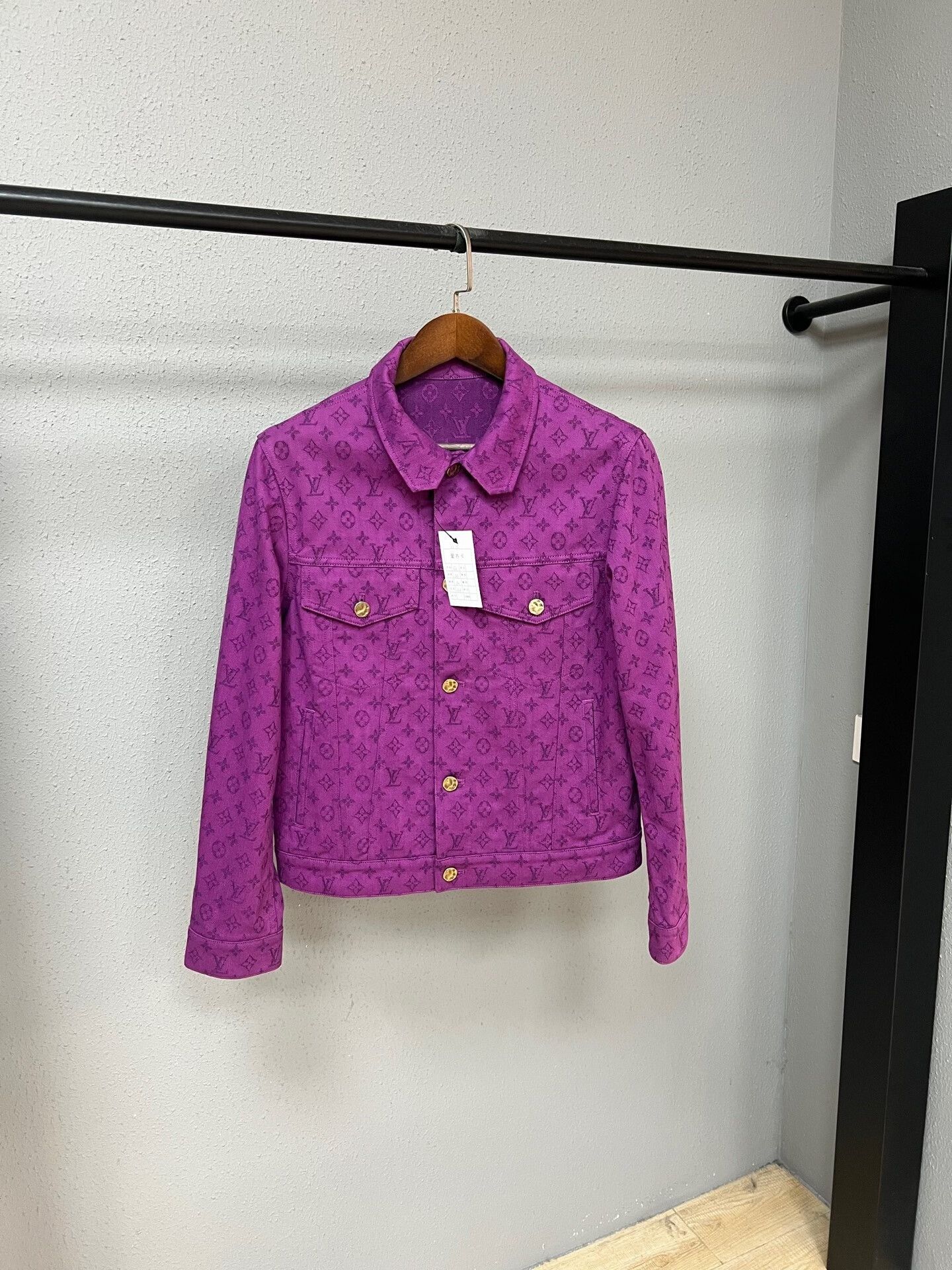 Louis Vuitton Louis Vuitton Purple Denim Jacket Size 46 Size L / US 10 / IT 46 - 1 Thumbnail