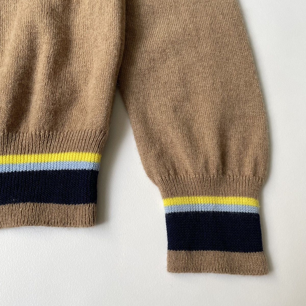 Comme des Garcons A/W 04 Camel Wool Polo Sweater Size US M / EU 48-50 / 2 - 12 Thumbnail