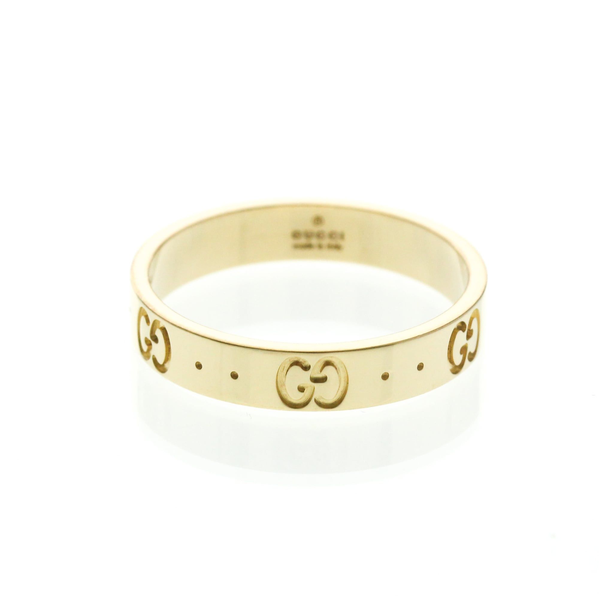 Gucci Gucci Icon Yellow Gold (18K) Fashion No Stone Band Ring Gold Size ONE SIZE - 1 Thumbnail