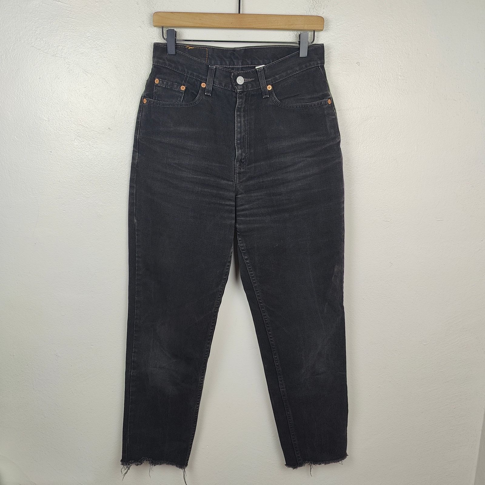 Levi's Vintage 90s Levi's 512 Jeans Womens 8 Black Wash Size US 29 - 1 Thumbnail