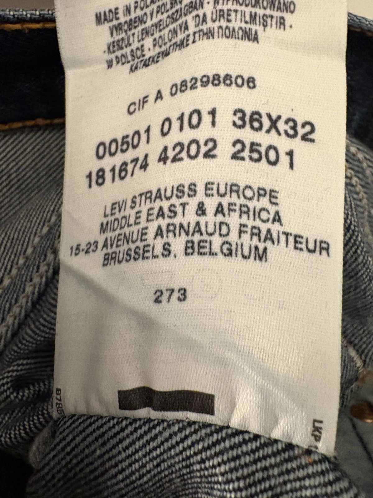 Levi's × Vintage Vintage Levi&strauss straight cut jean (W36) (L32) Size US 36 / EU 52 - 5 Thumbnail