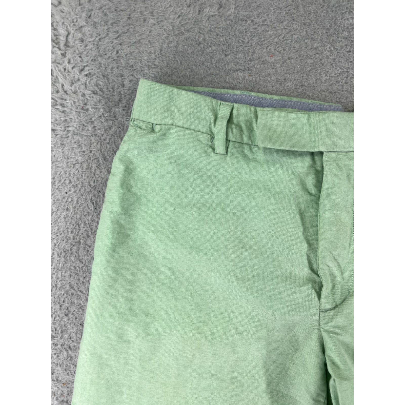 Polo Ralph Lauren Polo Ralph Lauren Shorts Men 32 Green 100% Cotton Woven Bermuda Casual Pants Adjustable Zip Flat Front Pocket Regular? Size US XS / EU 42 / 0 - 7 Thumbnail