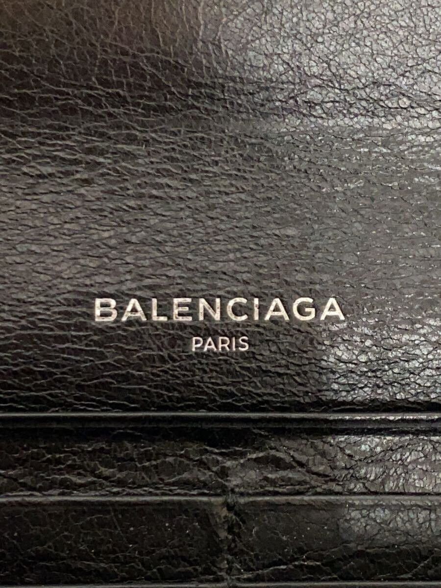 Balenciaga Balenciaga Leather Long Wallet Black Size ONE SIZE - 3 Thumbnail