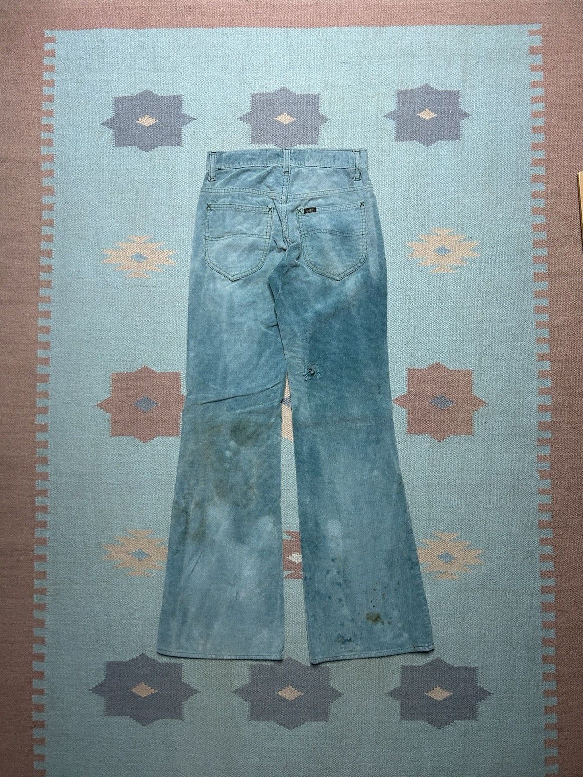 Lee 70s corduroy bell bottom pants Lee faded distressed 25x31 Size 25" / US 0 / IT 36 - 8 Thumbnail