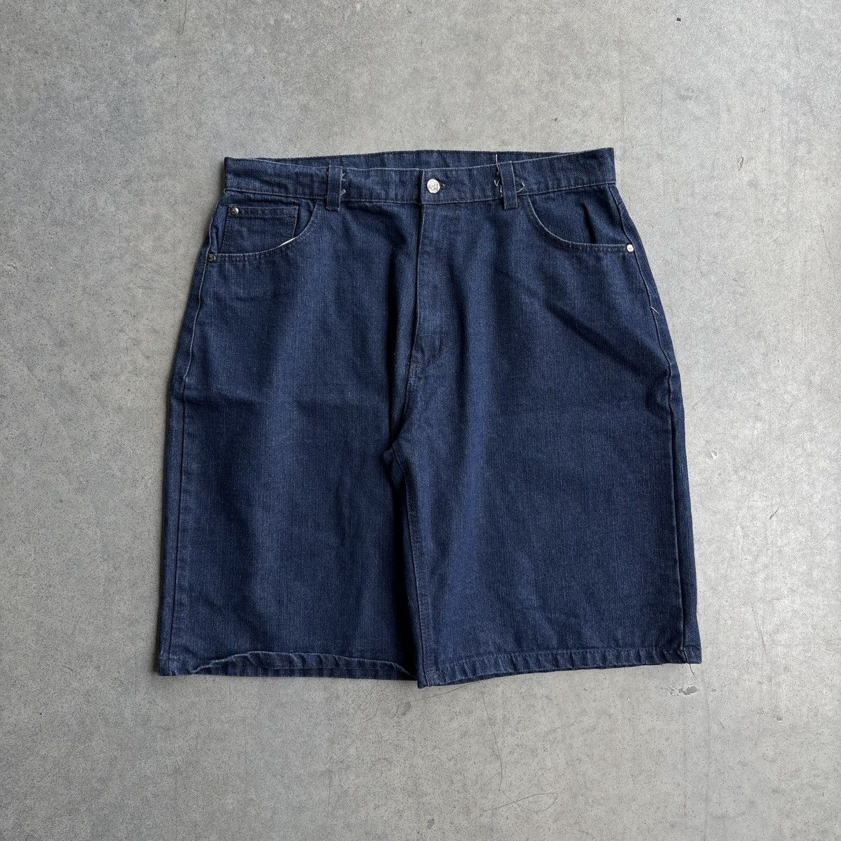 Brooklyn Xpress × Vintage Y2K Baggy Navy Blue Brooklyn Xpress Style Jorts Shorts 36 Size US 38 / EU 54 - 3 Thumbnail