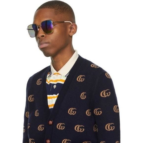 Gucci 💯- New Authentic GUCCI Multicolor Square Ladies Sunglasses Size ONE SIZE - 1 Thumbnail