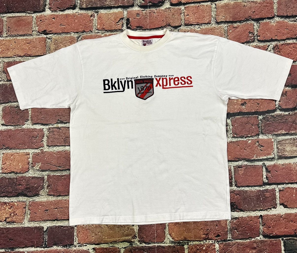Brooklyn Xpress Vintage Y2K Brooklyn Xpress T Shirt Hip Hop Embroidered Logo Size US M / EU 48-50 / 2 - 1 Thumbnail