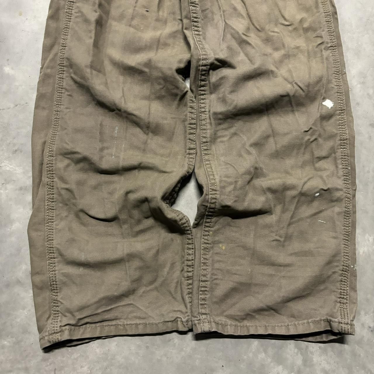Japanese Brand × Vintage Crazy Vintage Y2K/2000s Grunge Khaki Skater Workwear Carpenter Pants! Size US 30 / EU 46 - 6 Thumbnail