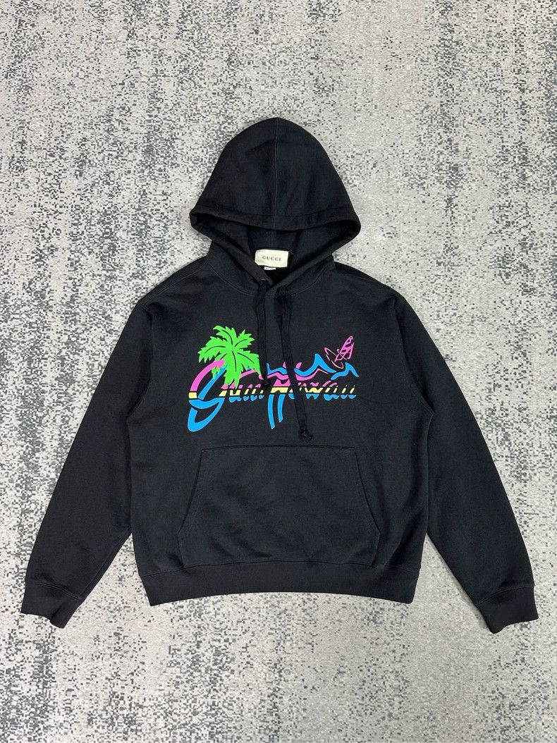 Gucci Gucci Coconut tree colorful printed logo hoodie 2501-Nextar Size US XS / EU 42 / 0 - 1 Thumbnail
