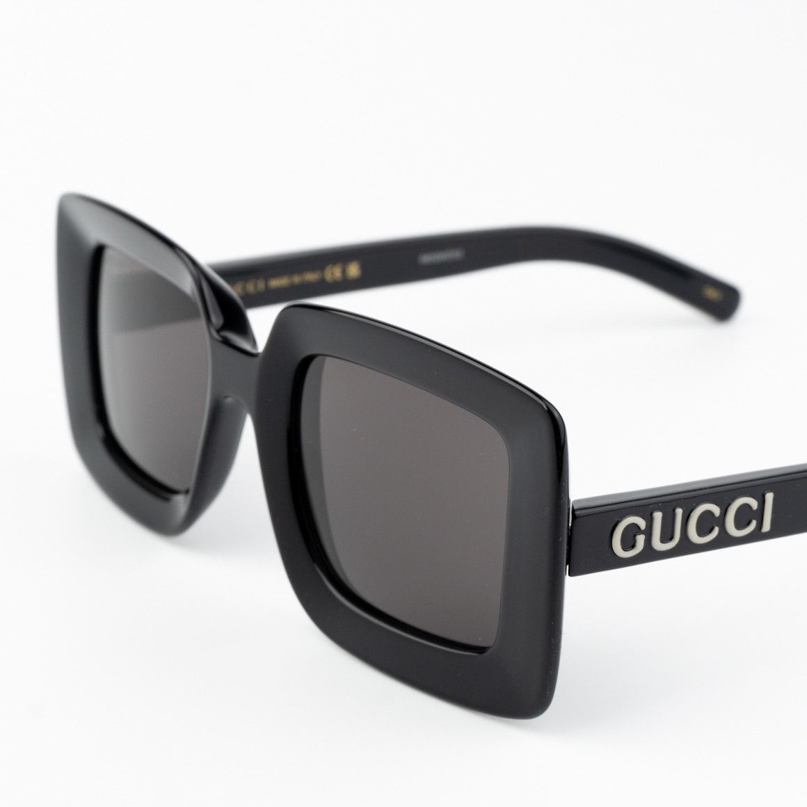 Gucci NEW Gucci GG1718S 001 Black Grey Women Square Sunglasses Size ONE SIZE - 4 Thumbnail