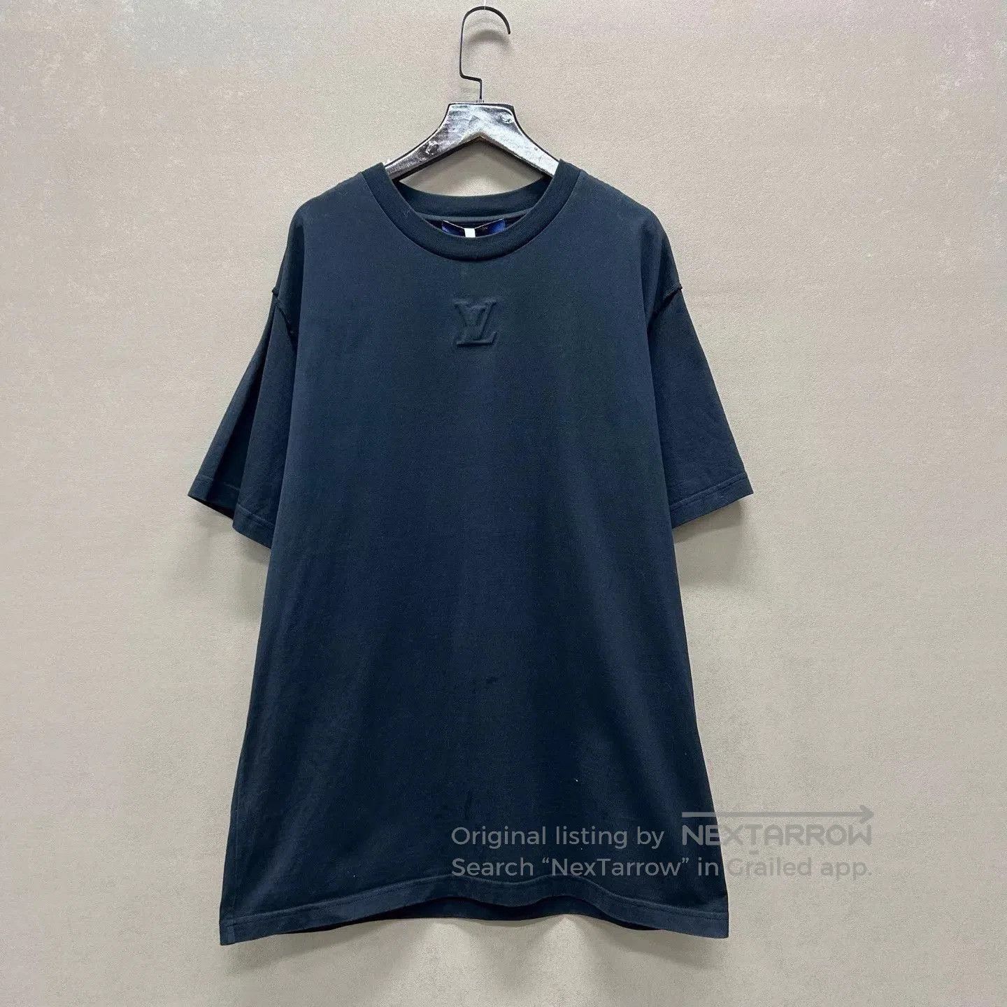 Louis Vuitton Black Short Sleeve Shirt with Embossed Detail. Size US L / EU 52-54 / 3 - 1 Thumbnail