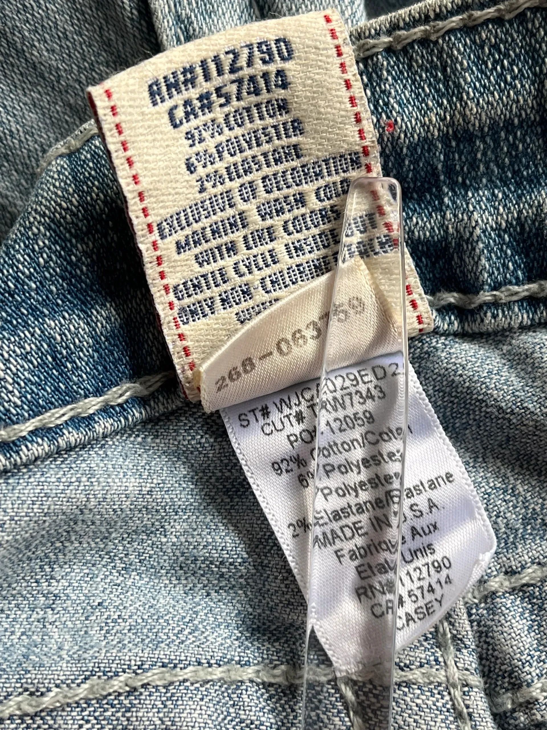 True Religion True Religion Made in USA Slim Fit Jeans Denim Sz W 26 Size 26" / US 2 / IT 38 - 5 Thumbnail