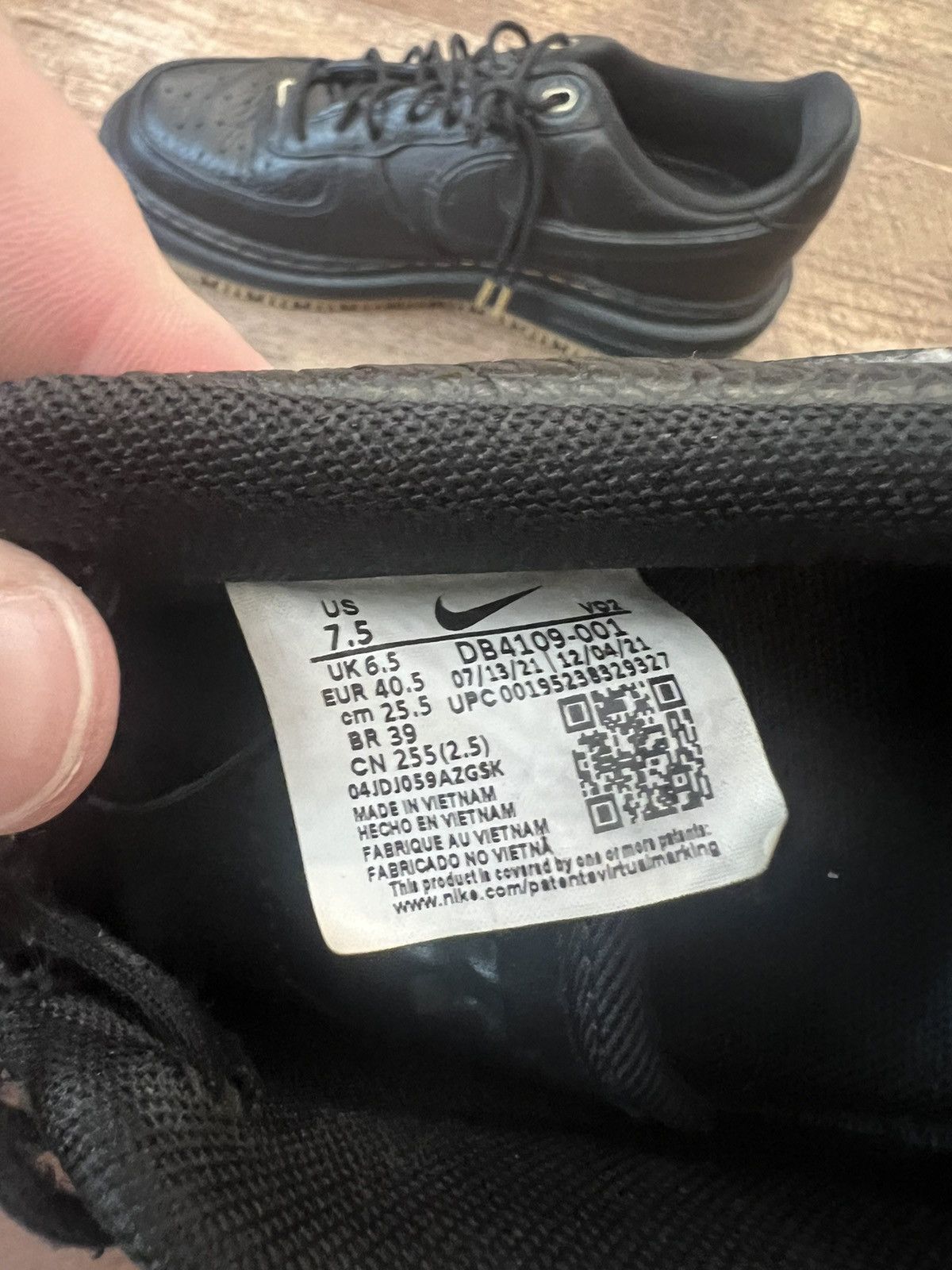 Nike Nike Air Force 1 Low Luxe Black Gum Shoes Men's Size 7.5 Size US 7.5 / EU 40-41 - 8 Thumbnail
