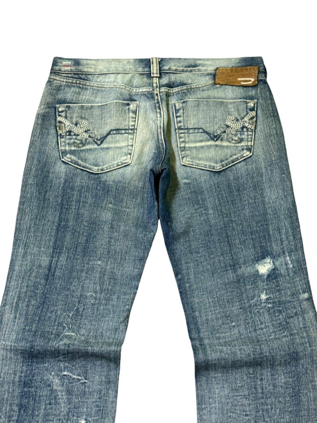 Hysteric Glamour FLARE DIESEL INDUSTRY COW LEATHER LOW RISE DENIM Size US 29 - 10 Thumbnail