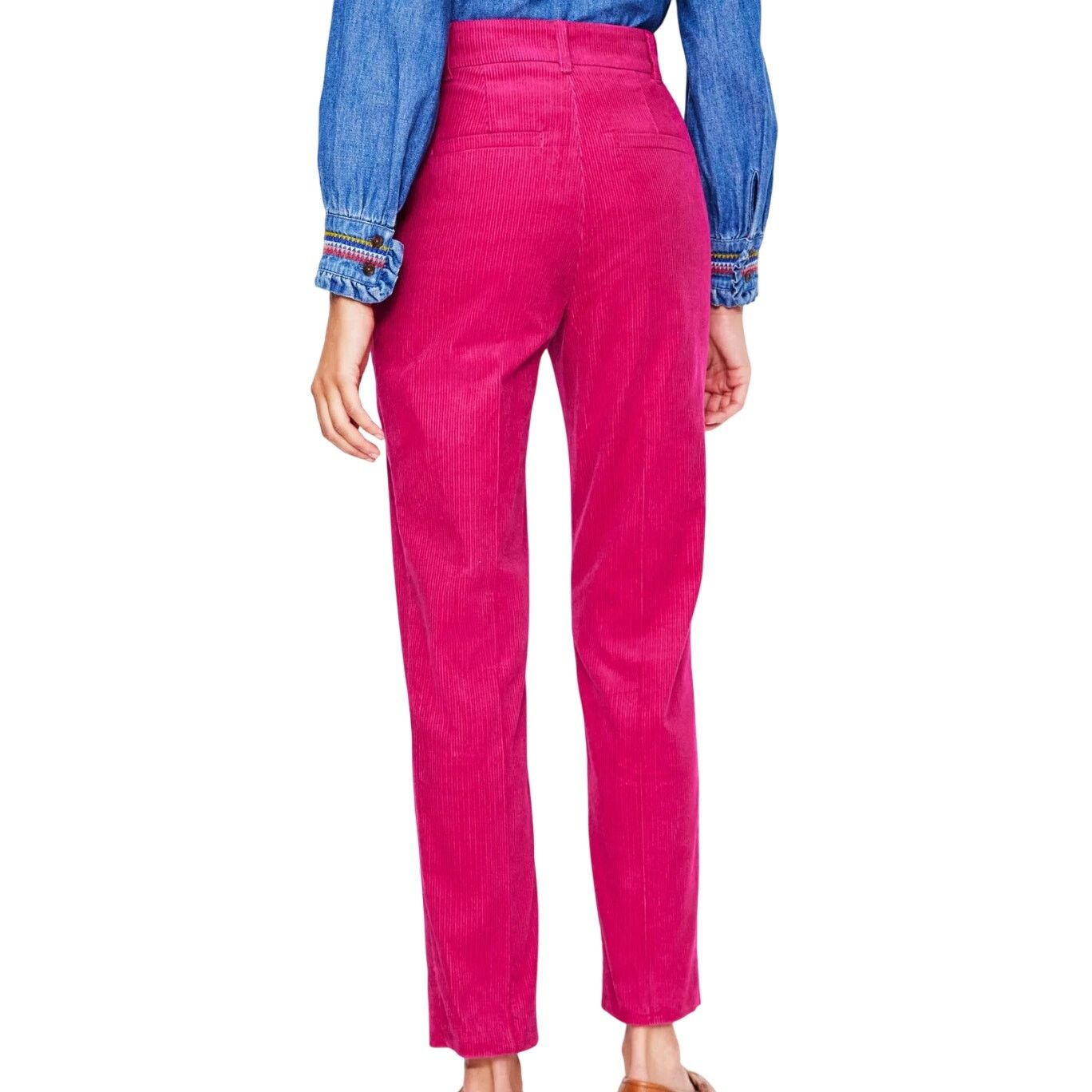 Boden Boden Kew Cord Pants in Cherry Jam, Size 14L Size 36" / US 14 / IT 50 - 3 Thumbnail