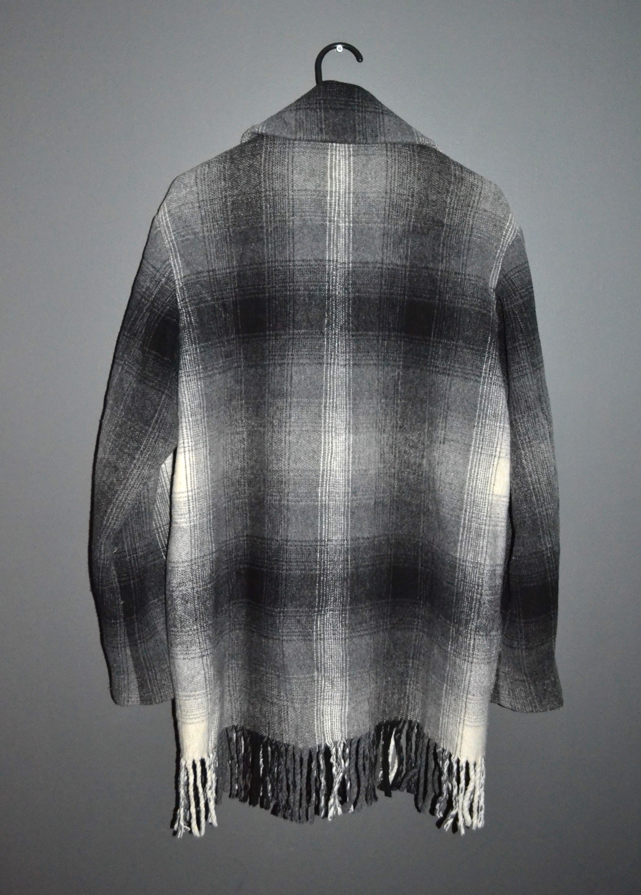Alexander Wang Alexander Wang Shadow Check Plaid Wool Jacket Fringe Women 4 Size S / US 4 / IT 40 - 9 Thumbnail