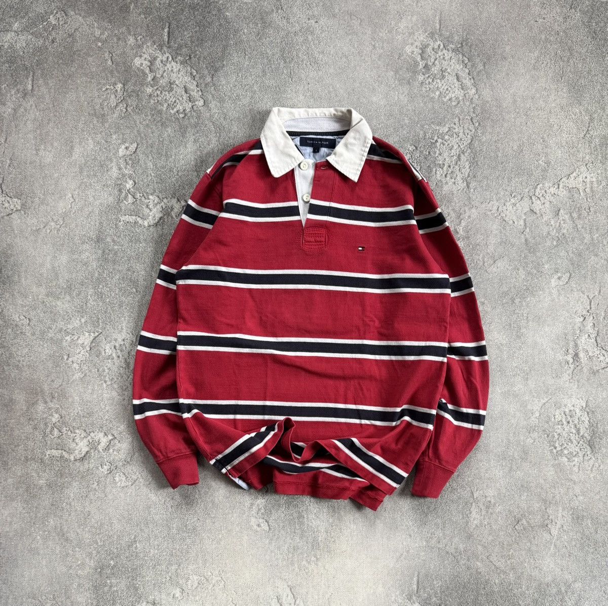 Tommy Hilfiger Tommy Hilfiger S/size striped rugby sweatshirts jumper 00s Size US S / EU 44-46 / 1 - 1 Thumbnail