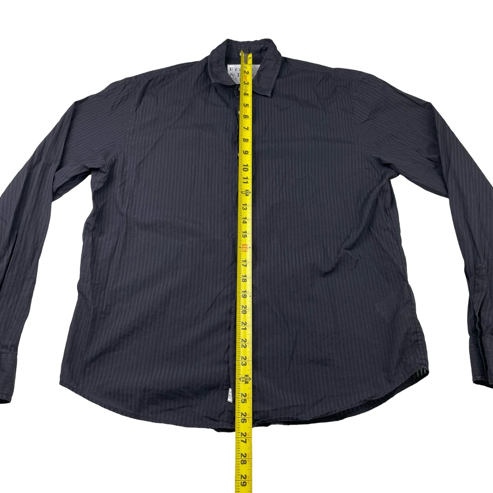 Frank & Eileen Frank & Eileen Men's Paul 100% Cotton L/S Button Shirt Black Size US S / EU 44-46 / 1 - 7 Thumbnail