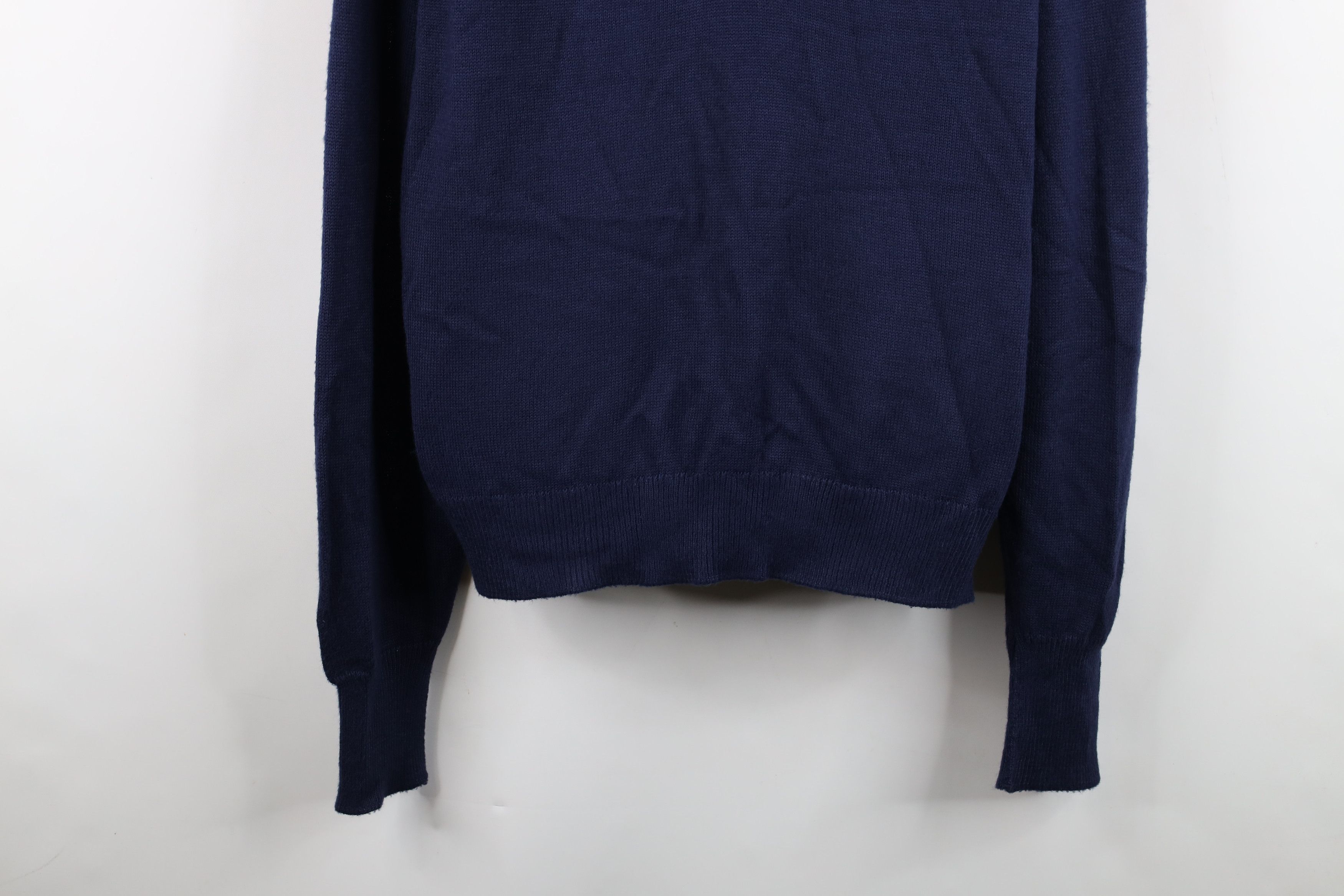 Vintage Vintage 60s 70s Streetwear Collared Pullover Sweater Blue Size US L / EU 52-54 / 3 - 3 Thumbnail