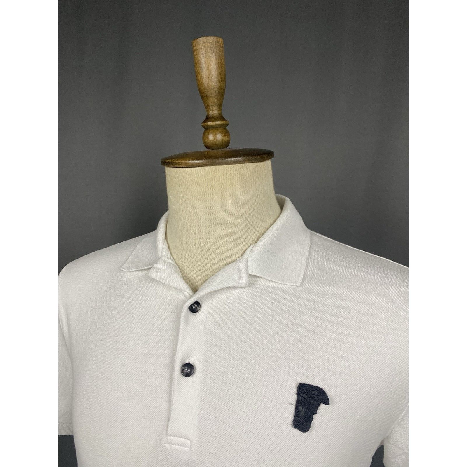 Versace Versace Collection Small Logo Men's White Polo T-Shirt Size Size US L / EU 52-54 / 3 - 5 Thumbnail