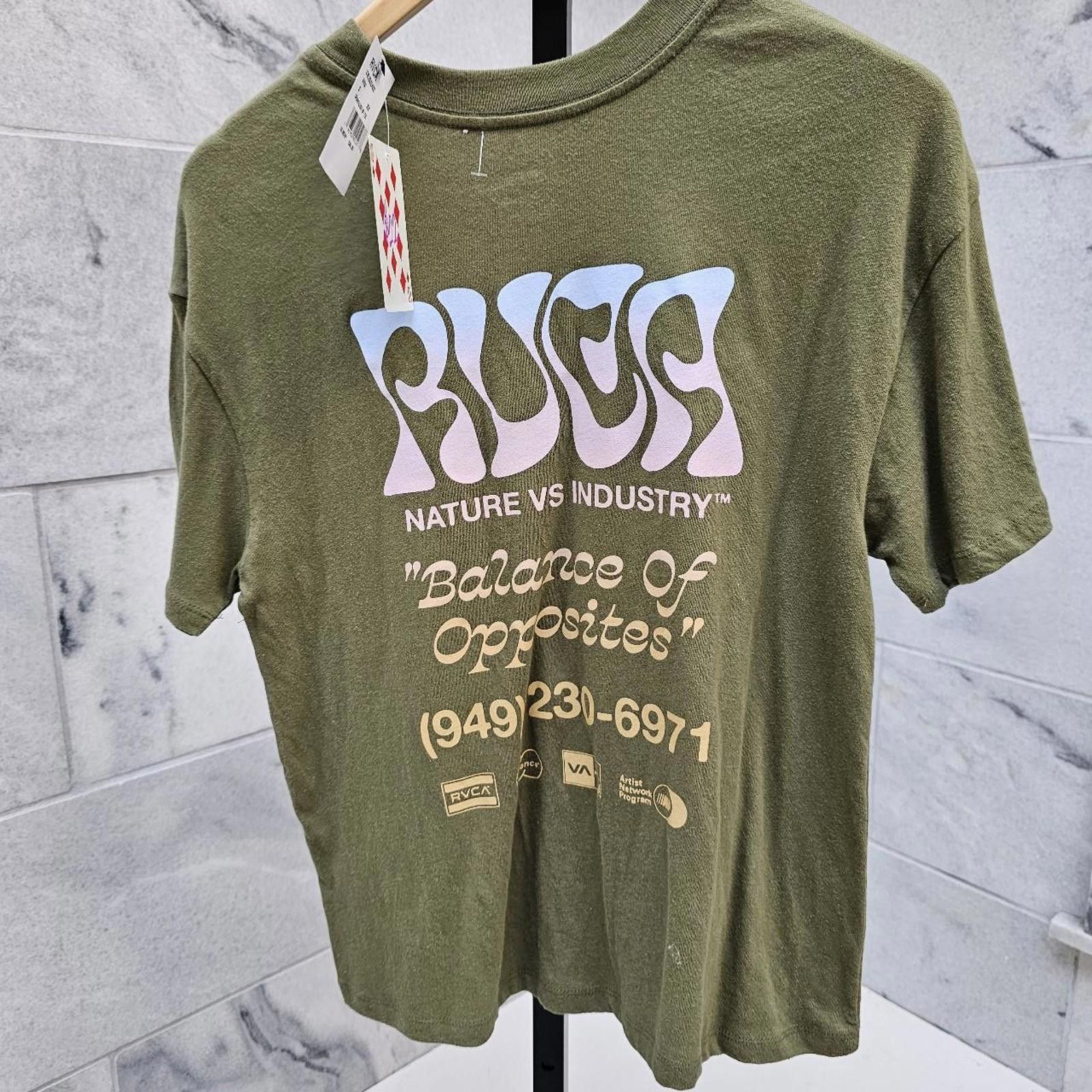 RVCA RVCA Army Green Shirt Size S / US 4 / IT 40 - 3 Thumbnail