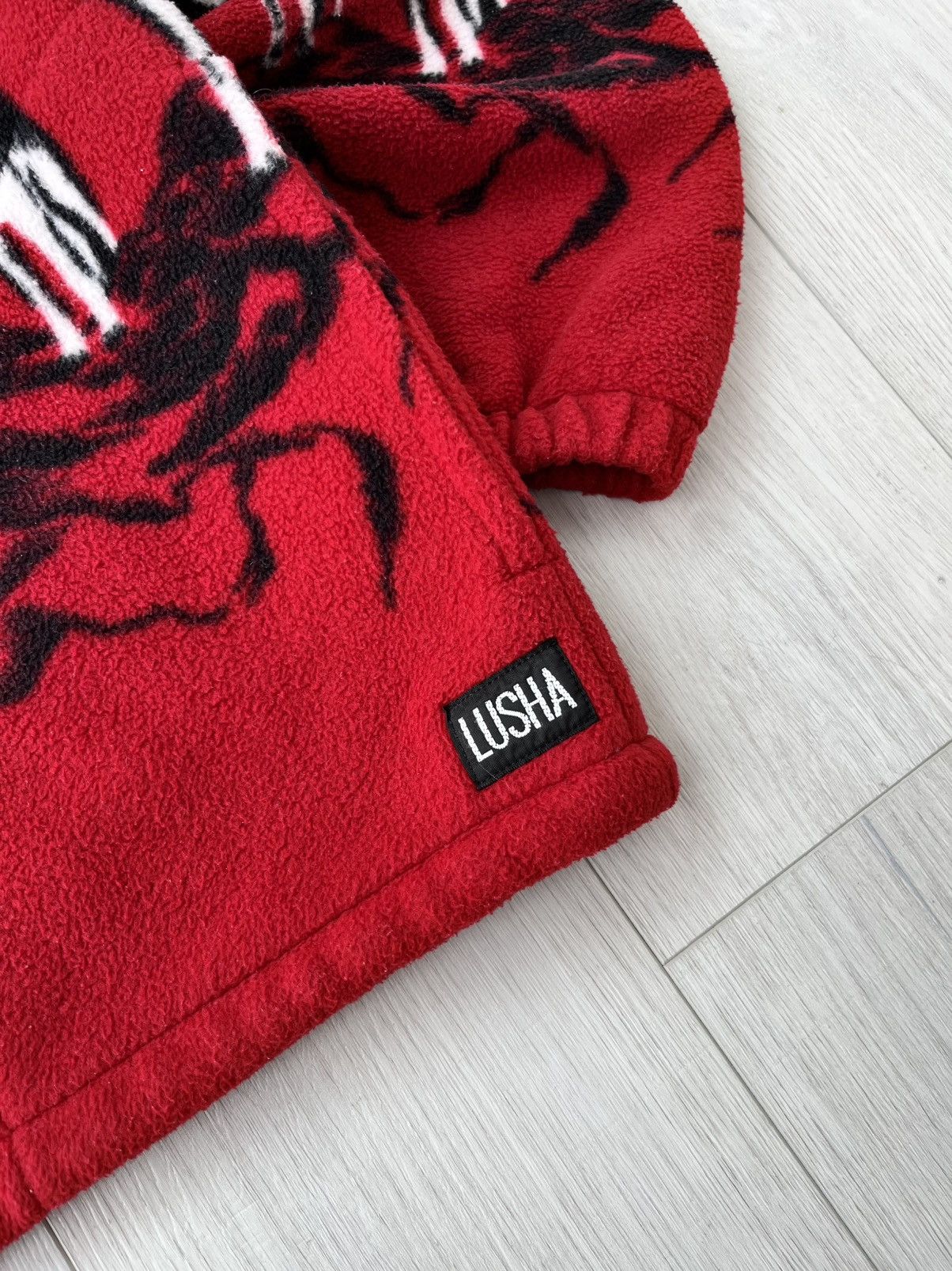 Other Vintage Wolfs Fleece Jacket All Over Print Y2K Gorpcore 90s Size US L / EU 52-54 / 3 - 7 Thumbnail