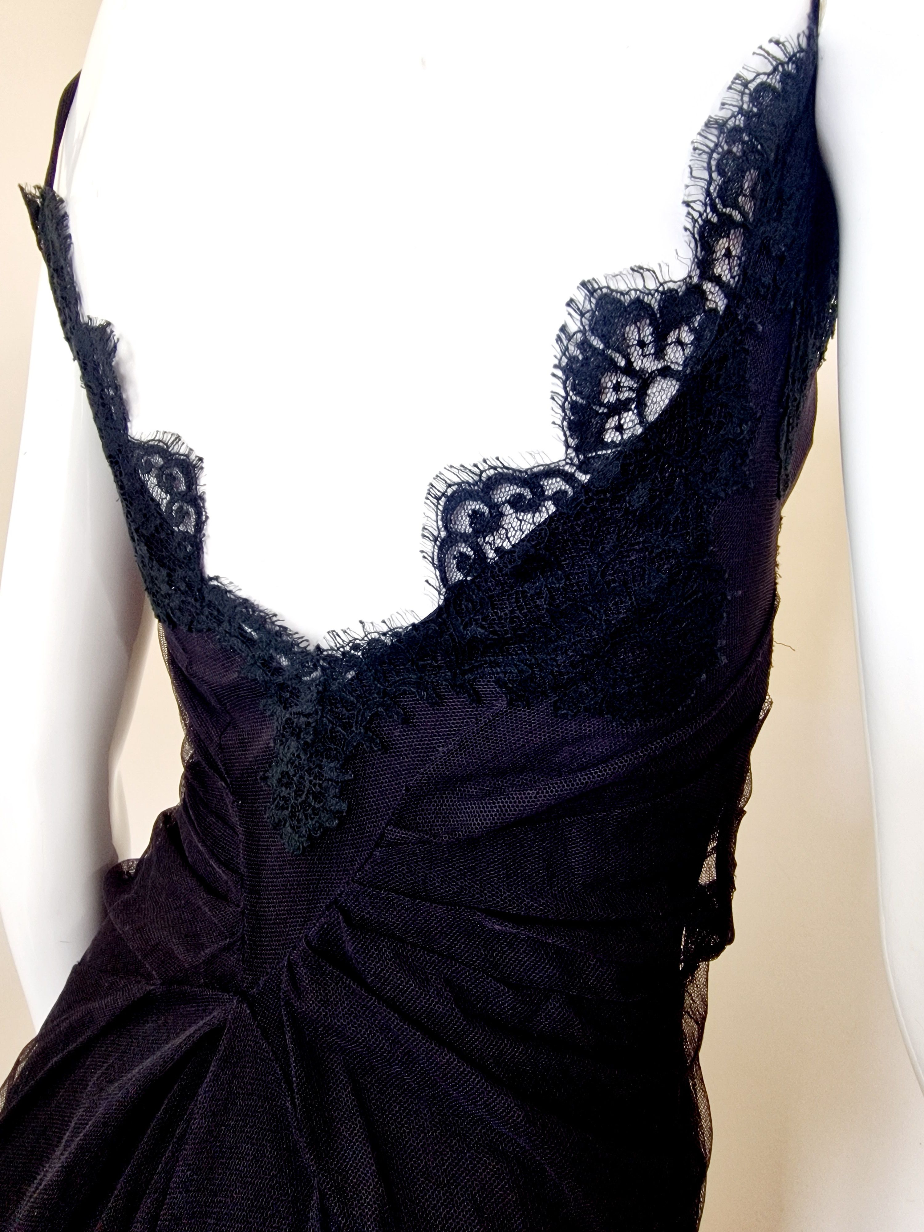 Dior Christian Dior S/S 2008 John Galliano Lace Veil Dress Size S / US 4 / IT 40 - 10 Thumbnail