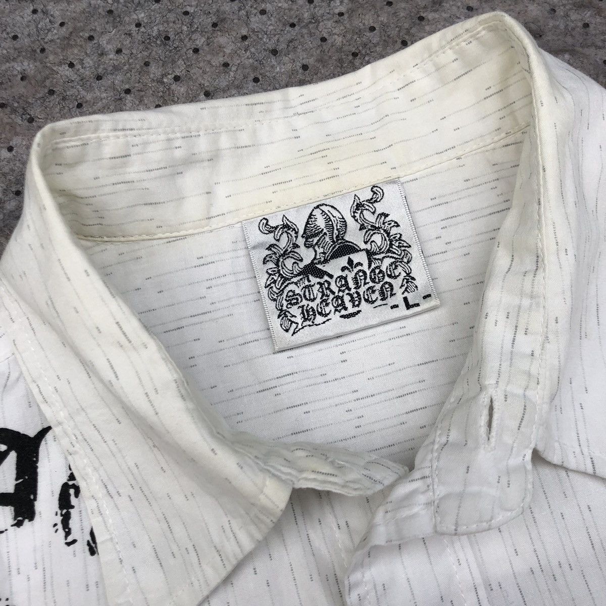 If Six Was Nine × Japanese Brand Vintage Strange Heaven Skull Shirt Size US L / EU 52-54 / 3 - 4 Thumbnail