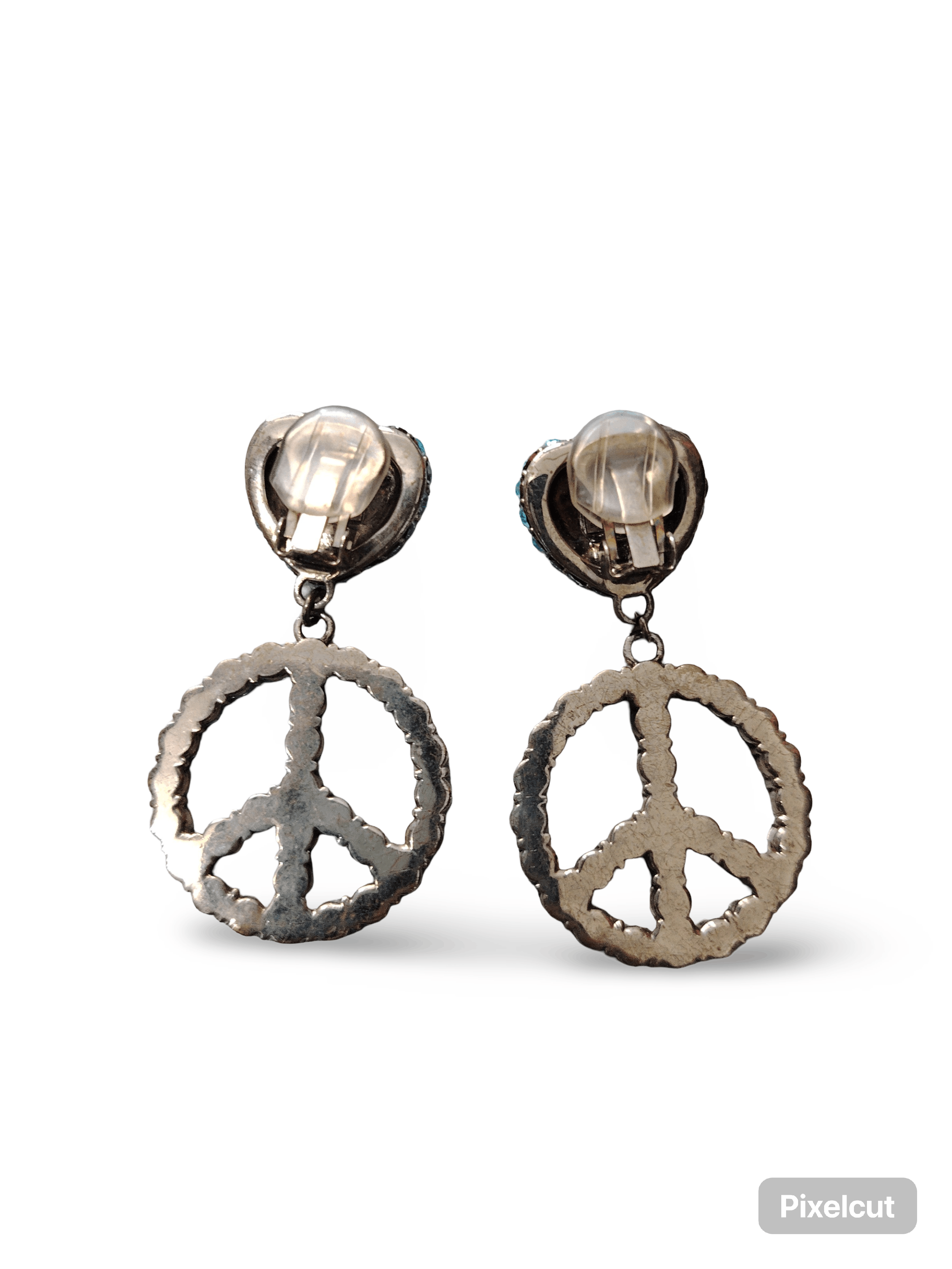 Moschino Mochino Rhinestone Light Blue Earings Size ONE SIZE - 2 Thumbnail