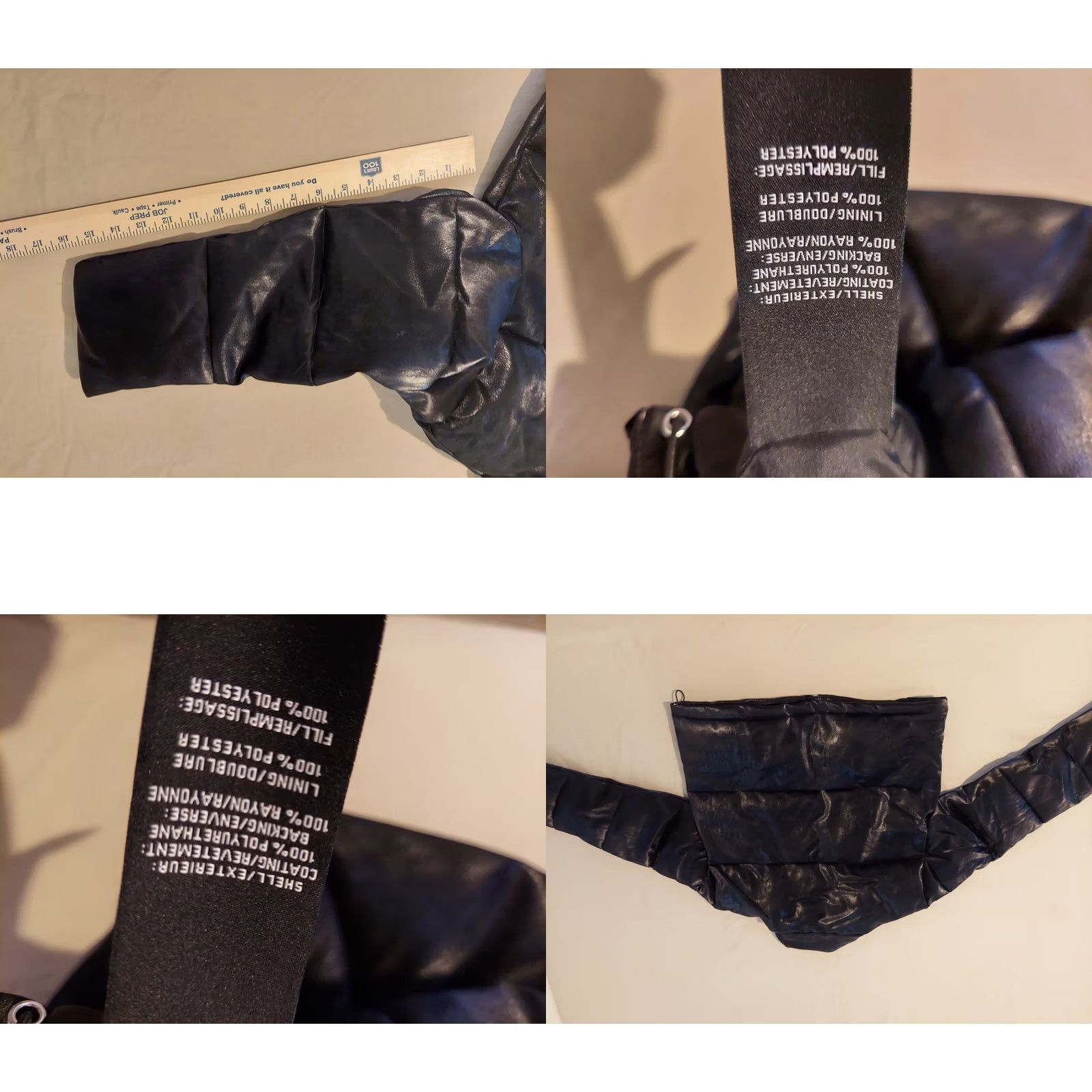 7 For All Mankind Womens 7 For All Mankind Puffer Jacket Coat M Medium Black Mens Womens Girls etc Size M / US 6-8 / IT 42-44 - 9 Thumbnail
