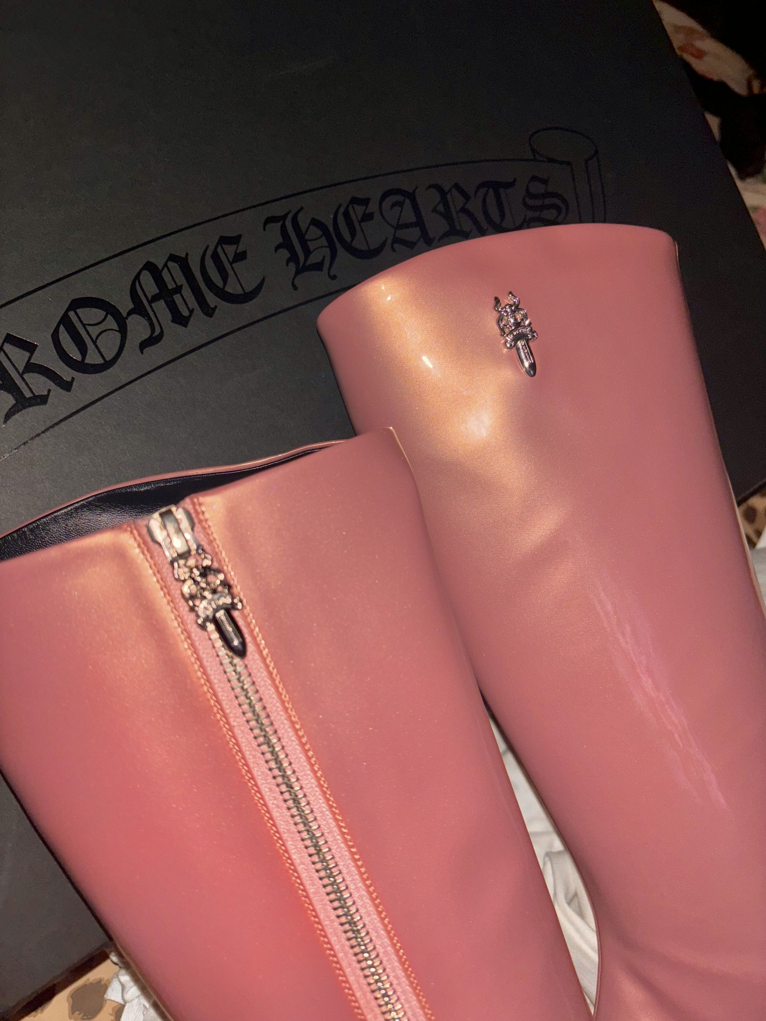 Chrome Hearts Pink Sugar Jones Chrome Hearts Boots Size US 8 / IT 38 - 7 Thumbnail