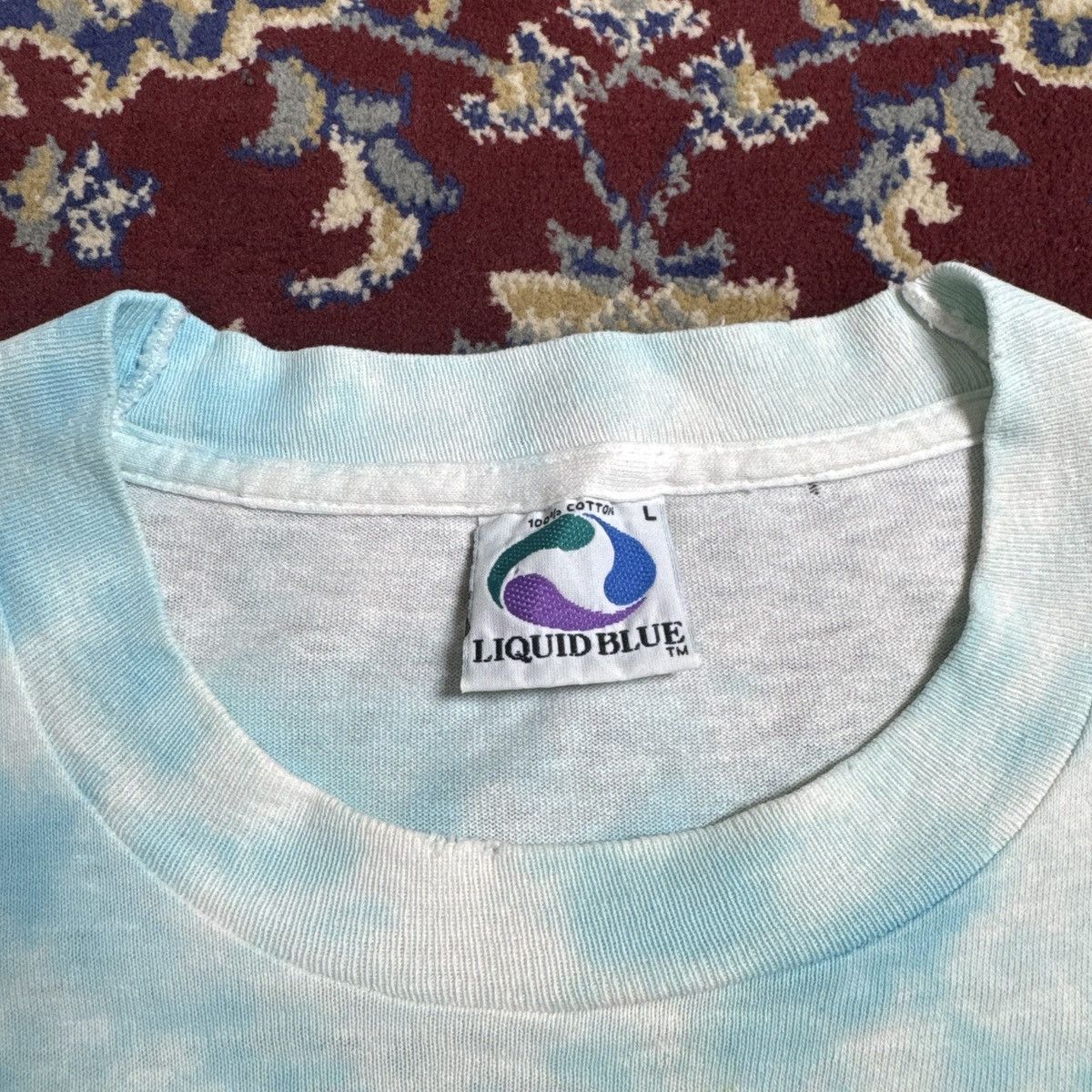 Liquid Blue Vintage 90s Liquid Blue Earth World Map AOP tie-dye tee Size US L / EU 52-54 / 3 - 5 Thumbnail