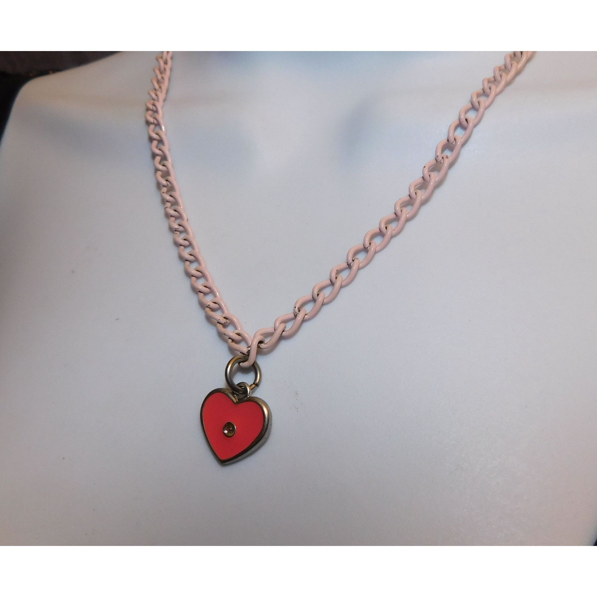 Other Casual Coquette Pink Heart Pendant Necklace Size ONE SIZE - 4 Thumbnail