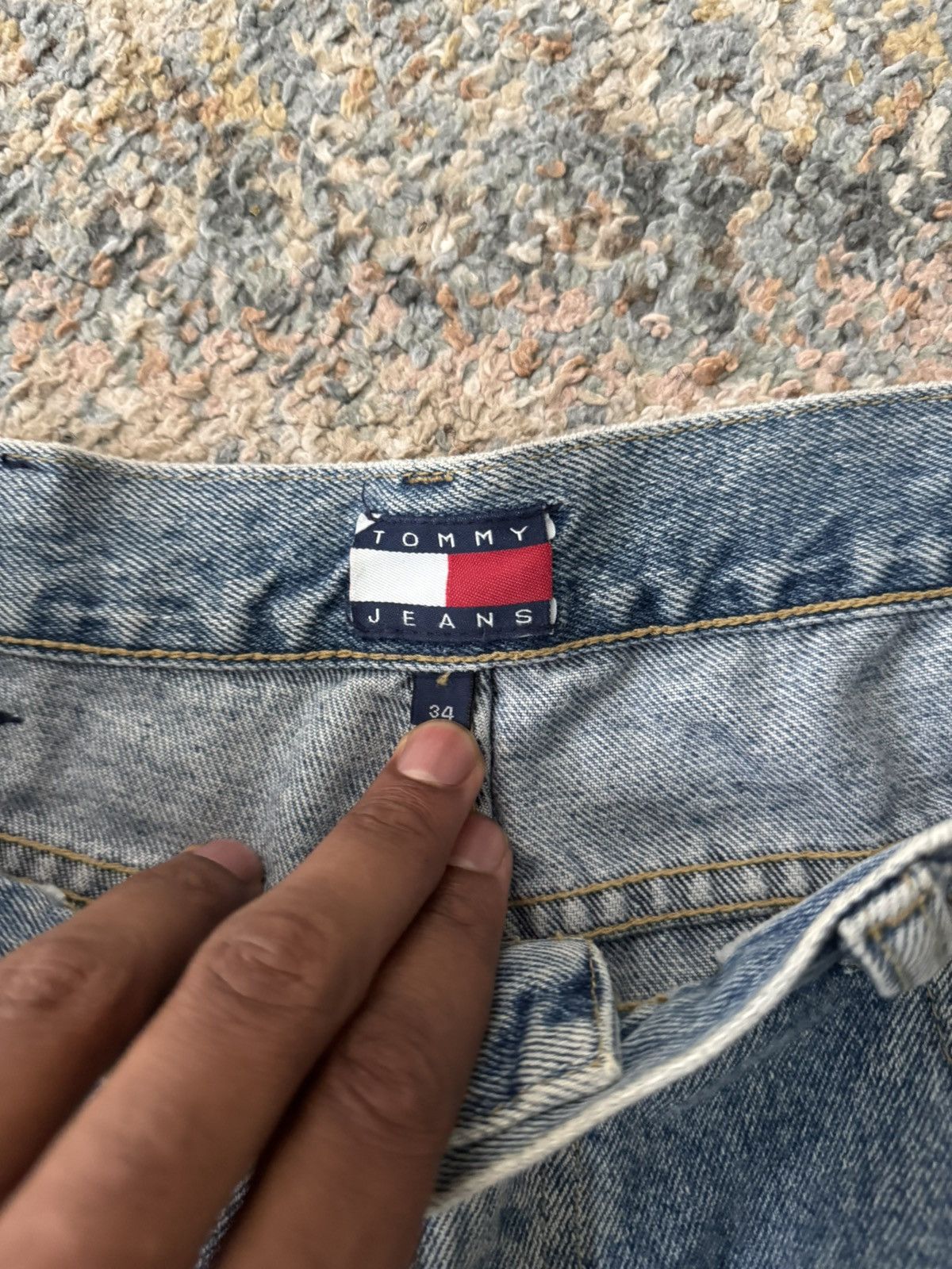 Tommy Hilfiger Tommy Hilfiger Relaxed Carpenter Denim Jean Shorts 34 Baggy Size US 34 / EU 50 - 4 Thumbnail